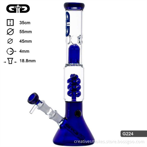 Wholesale Quality Cheap Honeycomb Colorful TreePerc Recycler Oil Rig Glass Bongs